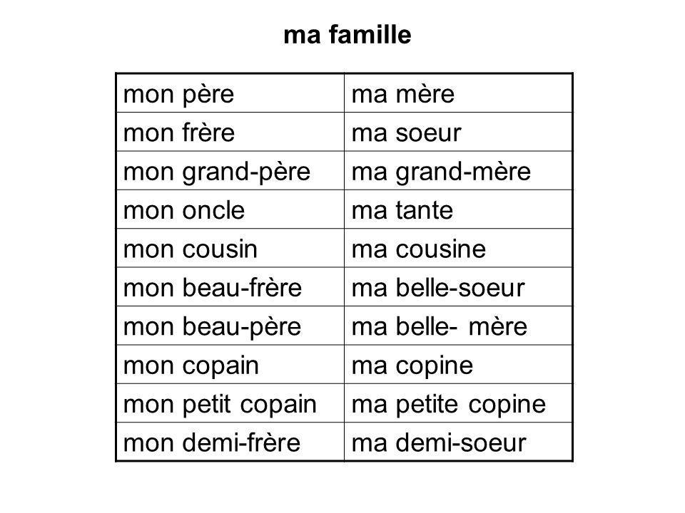 ma famille